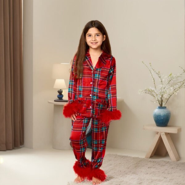 Parent child outfit European and American Christmas pajamas set printed home clothes for women - Image 2