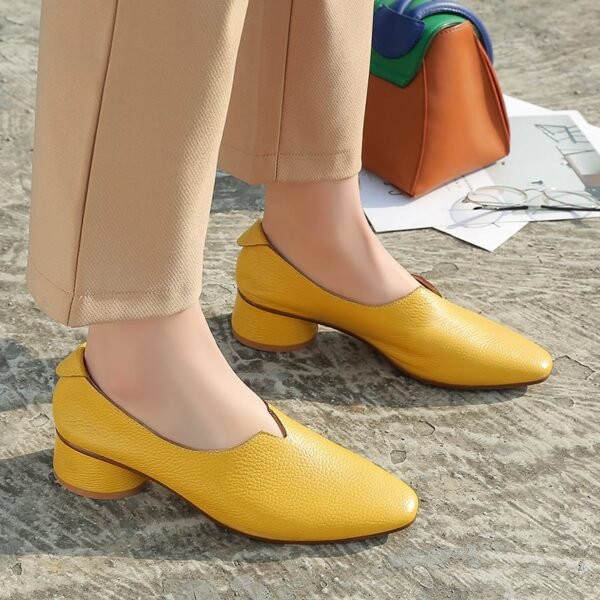Chiko Genevieve Square Toe Block Heels Pumps - Image 2