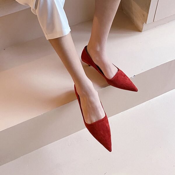 Chiko Charice Pointed Toe Kitten Heels Pumps - Image 2