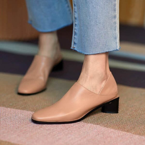 Chiko Nicasia Square Toe Block Heels Pumps - Image 2