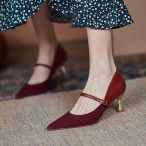 Chiko Oma Pointed Toe Kitten Heels Pumps