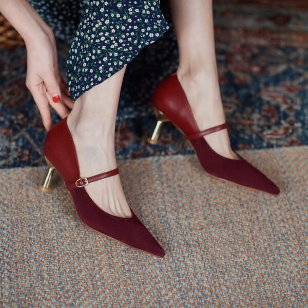 Chiko Oma Pointed Toe Kitten Heels Pumps - Image 2