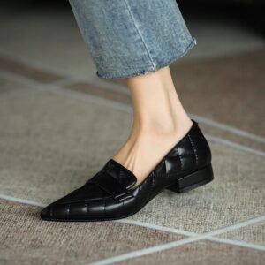 Chiko Sherron Pointed Toe Block Heels Loafer