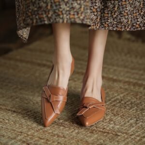 Chiko Shira Pointed Toe Block Heels Loafer