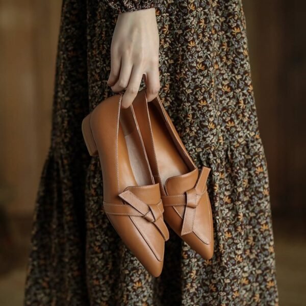 Chiko Shira Pointed Toe Block Heels Loafer - Image 2