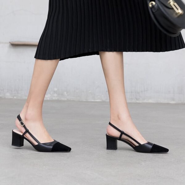 Chiko Kimberlyn Square Toe Block Heels Pumps - Image 2