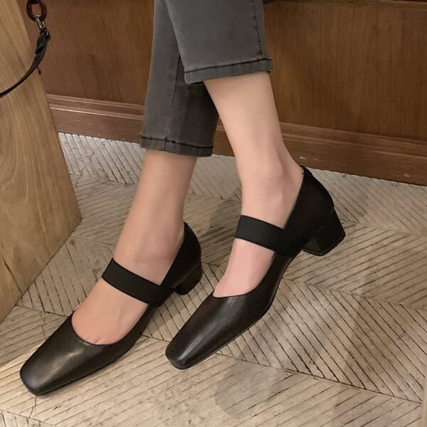 Chiko Shira Square Toe Block Heels Pumps - Image 2
