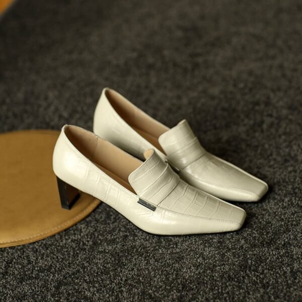 Chiko Sameera Square Toe Chunky Heels Loafer - Image 2