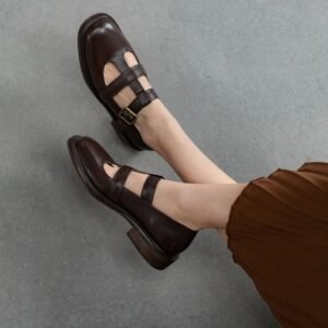 Chiko Taija Square Toe Block Heels Pumps