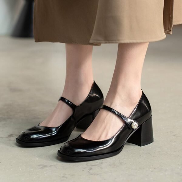 Chiko Taja Square Toe Block Heels Pumps