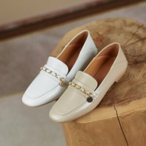 Chiko Cesaria Square Toe Block Heels Loafer