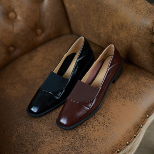 Chiko Desgracias Square Toe Block Heels Loafer - Image 2
