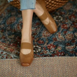 Chiko Diandra Square Toe Block Heels Pumps