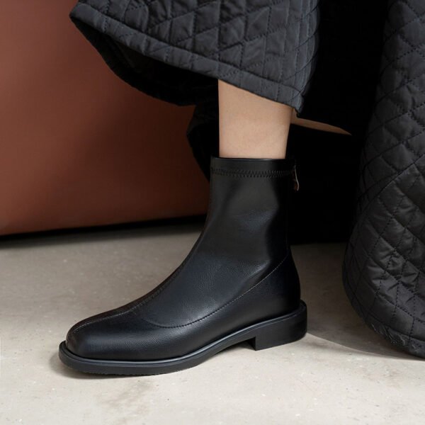 Chiko Colomba Square Toe Block Heels Boots - Image 2