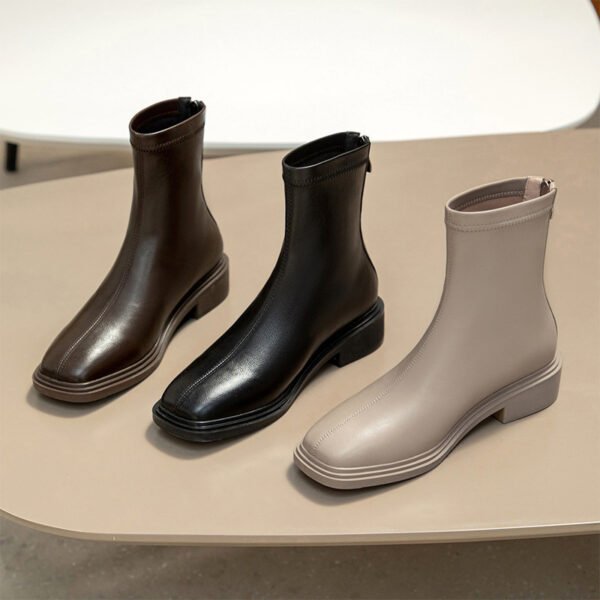 Chiko Concordia Square Toe Block Heels Boots - Image 2