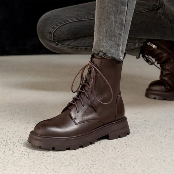 Chiko Elida Round Toe Block Heels Boots