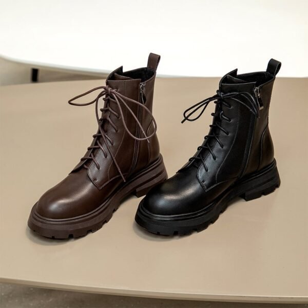 Chiko Elida Round Toe Block Heels Boots - Image 2