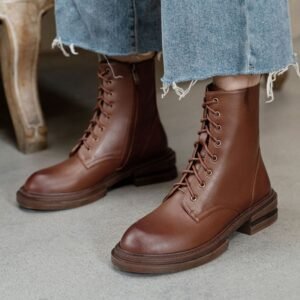 Chiko Elyse Round Toe Block Heels Boots