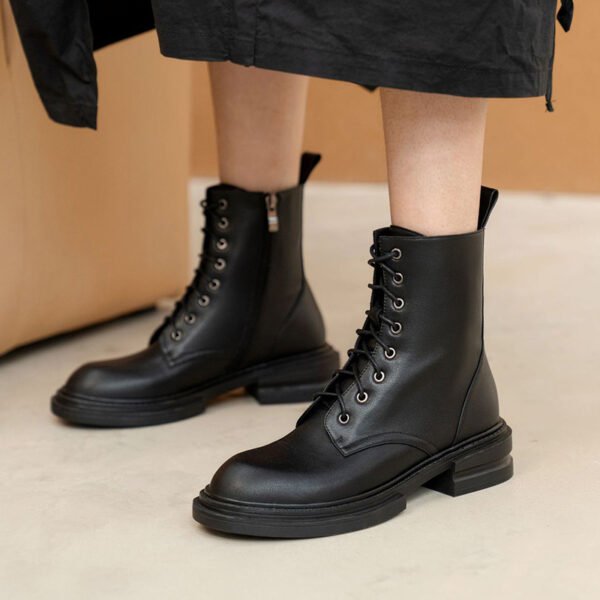 Chiko Elyse Round Toe Block Heels Boots - Image 2
