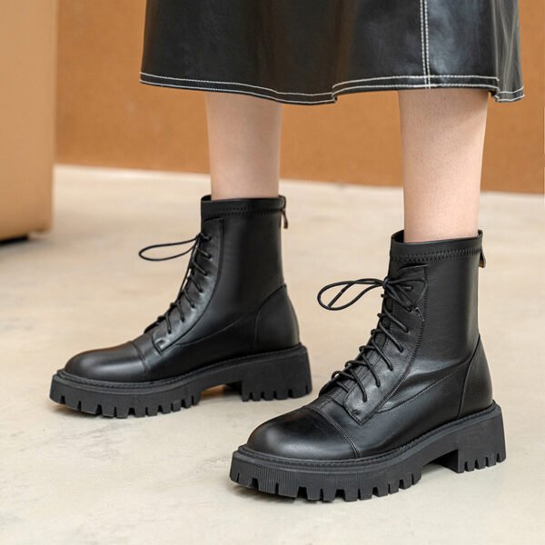 Chiko Elyssa Round Toe Block Heels Boots - Image 2