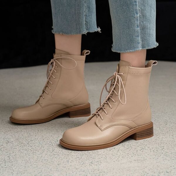 Chiko Emelia Square Toe Block Heels Boots