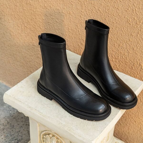 Chiko Emelie Round Toe Block Heels Boots - Image 2