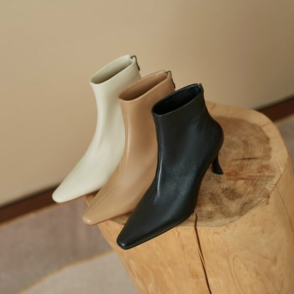 Chiko Indigo Square Toe Stiletto Boots - Image 2