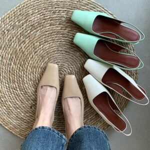 Chiko Latonya Square Toe Kitten Heels Pumps