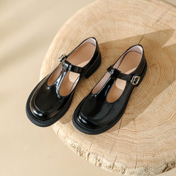 CHIKO Soso Round Toe Block Heels T-Strap Shoes - Image 2