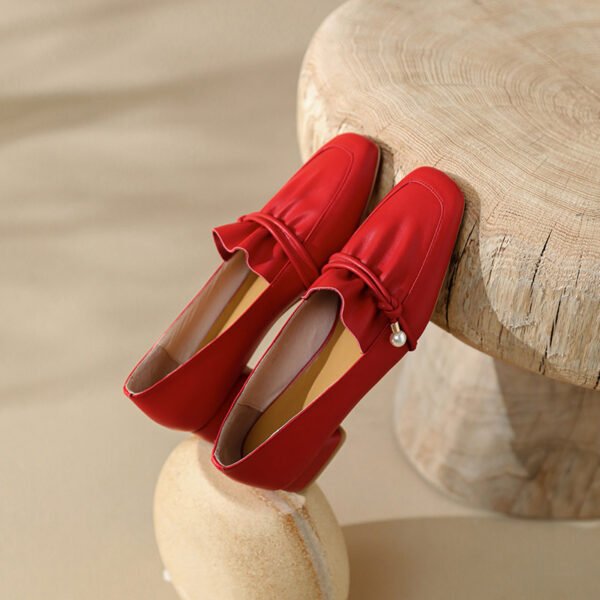 CHIKO Taima Square Toe Block Heels Loafers Shoes - Image 2