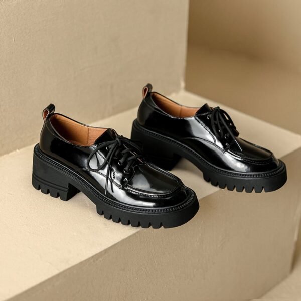 CHIKO Vicky Round Toe Block Heels Oxfords Shoes