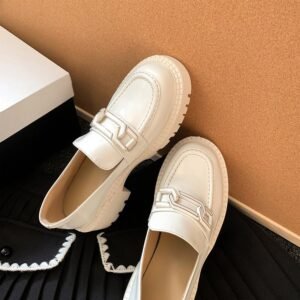 CHIKO Lulu Round Toe Block Heels Loafers Shoes