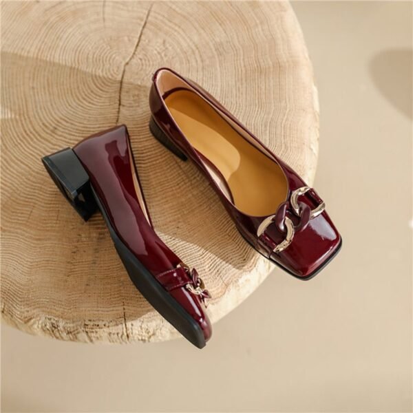 CHIKO Onawa Square Toe Block Heels Pumps Shoes - Image 2