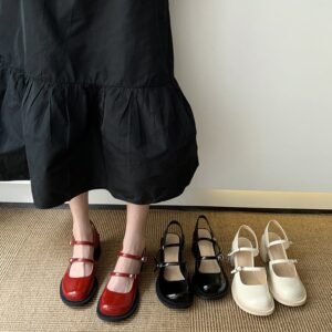 Chiko Amilia Round Toe Block Heels Pumps