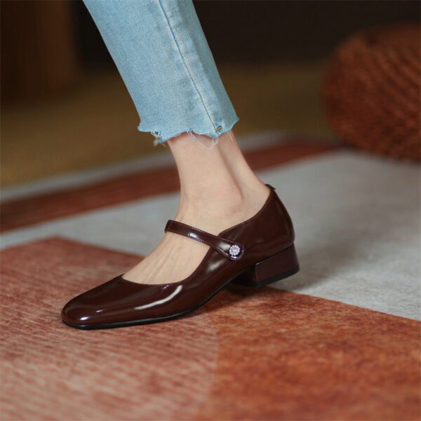 Chiko Antonina Square Toe Block Heels Pumps - Image 2