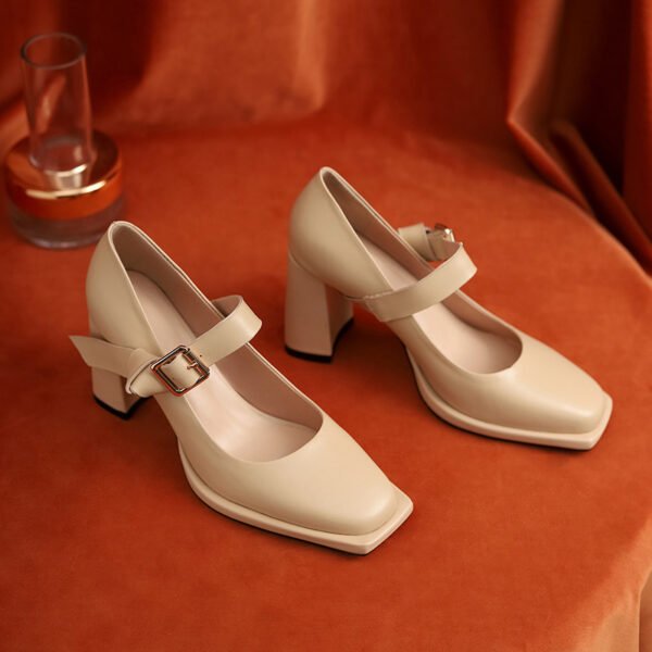 CHIKO Roxane Square Toe Block Heels Mary Jane Shoes - Image 2