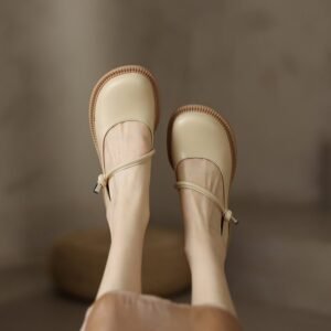 CHIKO Macey Round Toe Block Heels Mary Jane Shoes