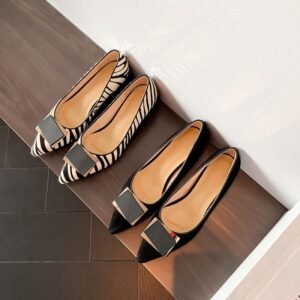 CHIKO Kesare Pointy Toe Block Heels Pumps Shoes