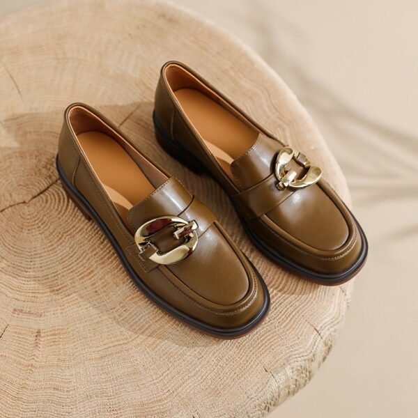 CHIKO Helena Square Toe Block Heels Loafers Shoes - Image 2