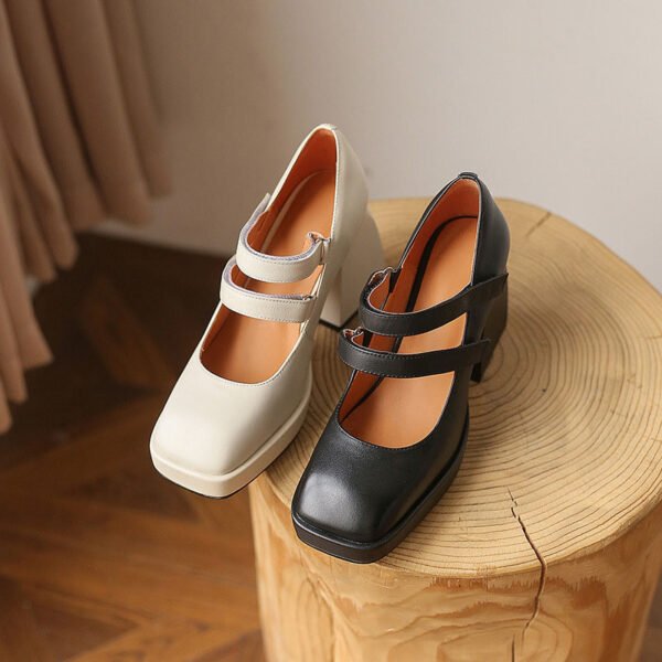 CHIKO Irina Square Toe Block Heels Mary Jane Shoes - Image 2