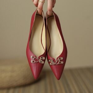 CHIKO Drysi Pointy Toe Block Heels Pumps Shoes