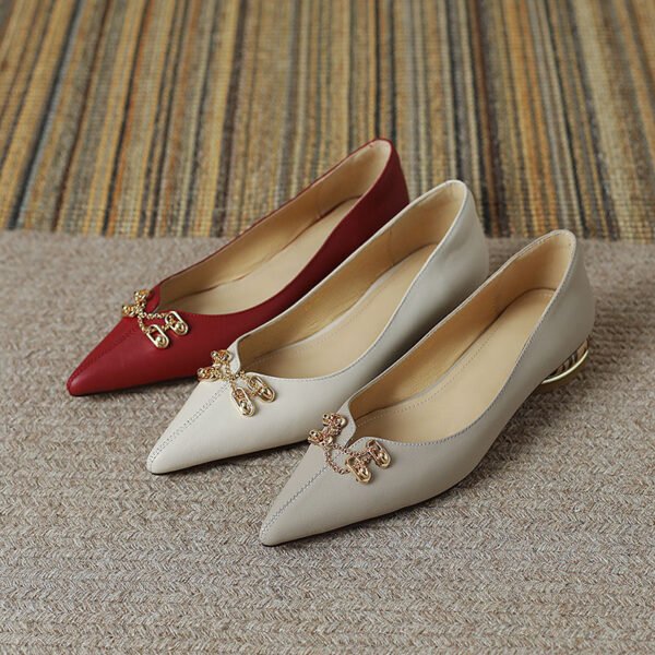 CHIKO Drysi Pointy Toe Block Heels Pumps Shoes - Image 2