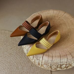 CHIKO Catia Pointy Toe Block Heels Pumps Shoes