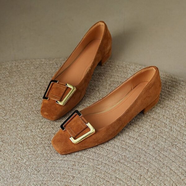 CHIKO Chanda Square Toe Block Heels Pumps Shoes - Image 2