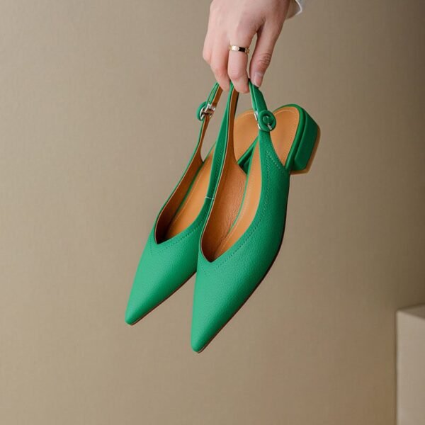 CHIKO Dayna Pointy Toe Block Heels Slingback Shoes - Image 2