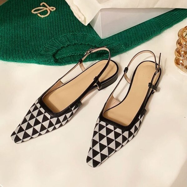 CHIKO Ragnild Pointy Toe Block Heels Slingback Shoes - Image 2