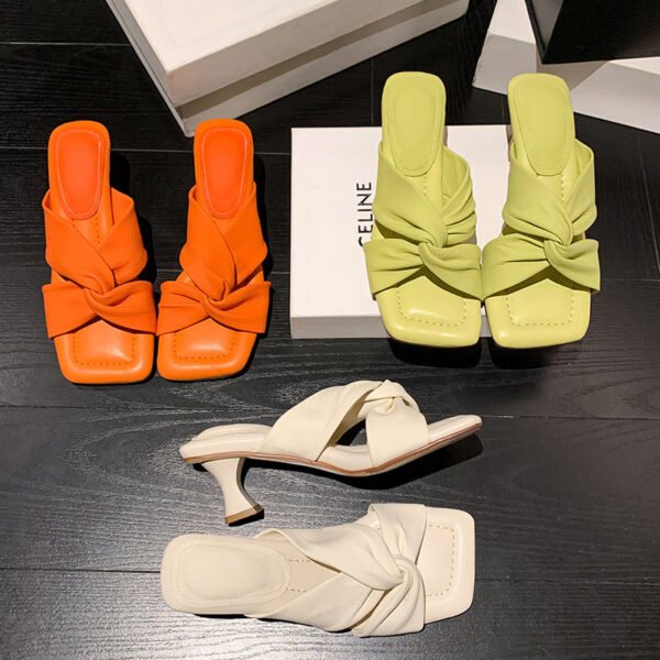 CHIKO Isel Open Toe Chunky Heels Slides Sandals - Image 2