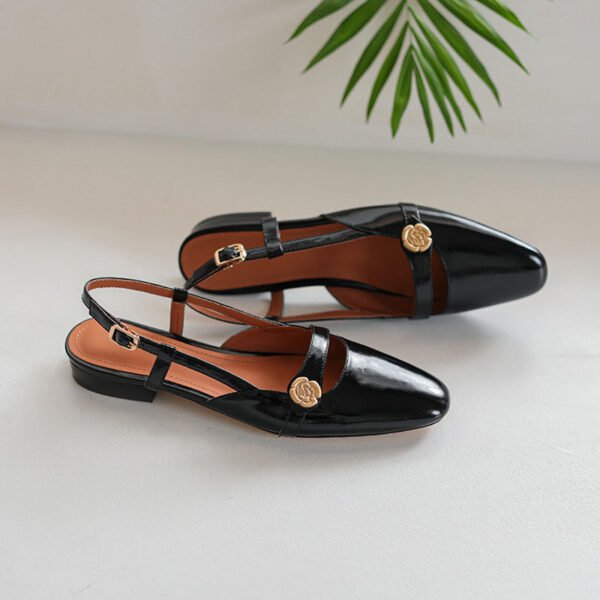 CHIKO Kenzie Round Toe Block Heels Slingback Shoes - Image 2