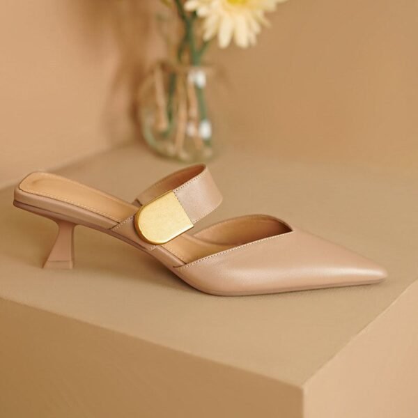 CHIKO Aguas Pointy Toe Kitten Heels Clogs/Mules Shoes - Image 2
