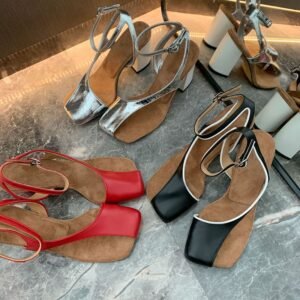 CHIKO Alegia Square Toe Block Heels Heeled Sandals